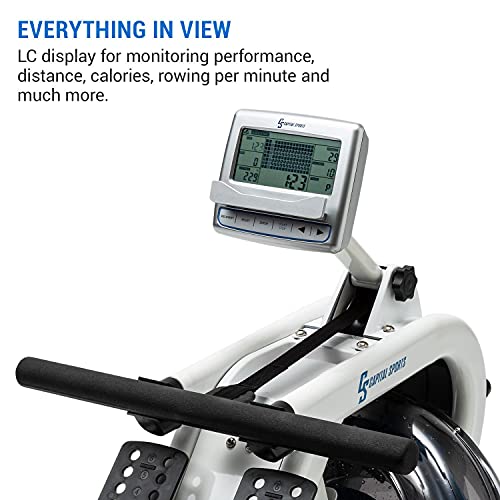 Capital Sports Rudergerät für Zuhause, Rudermaschine mit Wasser-Widerstand, Rowing Machine Klappbar, Rowshaper bis 150… – Bild 4