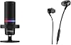 HyperX DuoCast Gaming Microphone Cloud Earbuds 2 Black Gaming Earphones