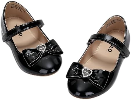 Toddler Girls Flats Mary Jane Flower Girls Dress Shoes School Wedding Party Shoes