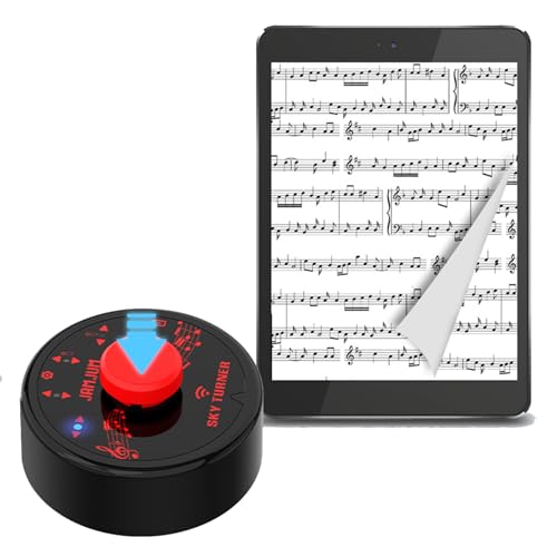 Wireless Page Turner Pedal, Bluetooth Page Turner, Portable Smart Bluetooth Music Foot Pedal, Hand...