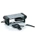 Produktbild kela Raclette/Stein Splügen, für 2 Personen, Granit, schwarz, 2x antihaftbeschichtete Pfännchen, 2x schwarzer Spatel aus Nylon, 66493