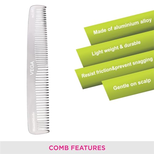 Image of Vega Graduated Dressing Hair Comb, (India's No.1* Hair Comb Brand) For Men and Women, (AC-05)