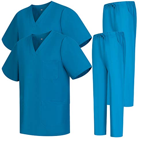 Uniforme médical unisexe anti-transpirant ensemble haut et pantalon