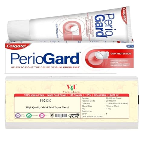 Colgate - 'Pasta de dientes PerioGard Protección de las encías 90grm/3.2oz Ayuda a combatir la placa doble fórmula activa ayuda Ke