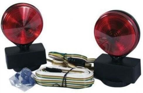 Replacement Trailer Tow Light Kit Magnetic w/25' Harness Red fits Trailer & Towing New