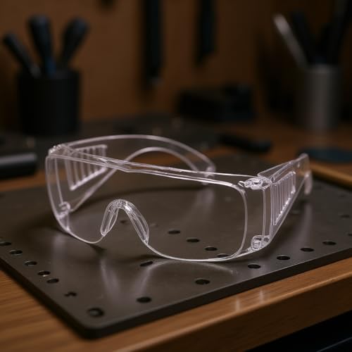 Image of Protective Goggles¬†‚ Shock‚ Proof, Dust‚ Proof, Wind‚ Shielding¬†‚ PC Build, 2mm Thick¬†‚ Welding, Riding, ATV, Biker Gear¬†‚ Prescription Compatible