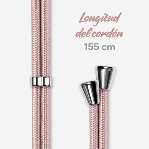 Funda silicona flexible Huawei P40 Pro Plus correa integrada Rosegold 6