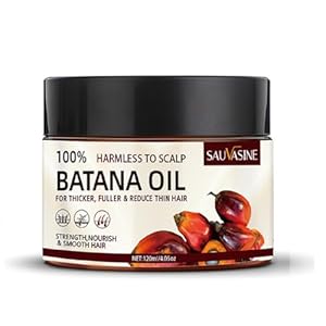 nvyue Raw Batana Oil for Hair Growth,Natural,Pure,Unrefined and Organic Dr. Sebi Batana Oil from Honduras,Repair Hair Split End for Men & Women(120ML)