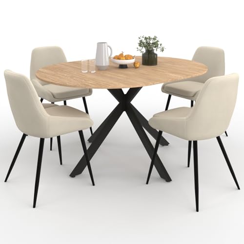 IDMarket: Conjunto de mesa de comedor extensible