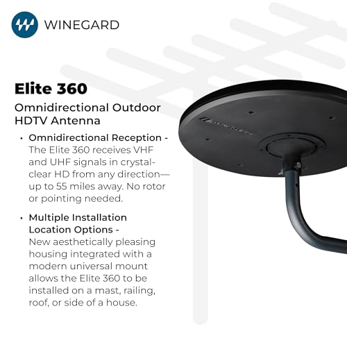 Image of Winegard Elite 360 Amplified Omnidirectional HDTV Antenna