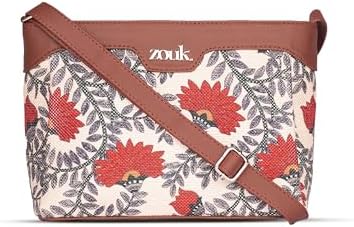 ZOUK Harmony Sling Bag | Crossbody Bags for Women | Women's Handbags | Stylish | Vegan Leather Evening Bag | Travel & Office Use | Purse and Wallet