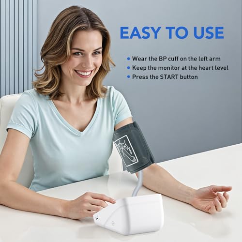 Blood Pressure Monitor, maguja Blood Pressure Monitors for Home Use, Automatic Digital Upper Arm BP Machine with Blood Pressure Cuff, 2 Users - Thumbnail 5