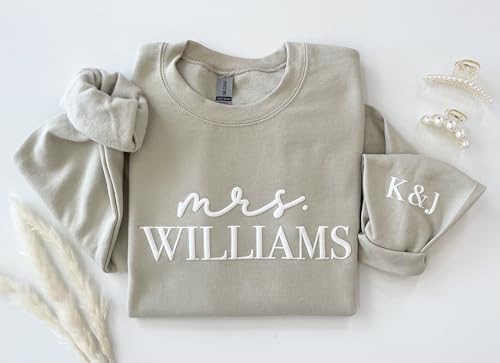 Luxurious Bride Sweatshirt – Custom Mrs Crewneck for Honeymoon & Wedding Gifts – Stylish Unisex Fit – Perfect Bridal Attire - Image 6