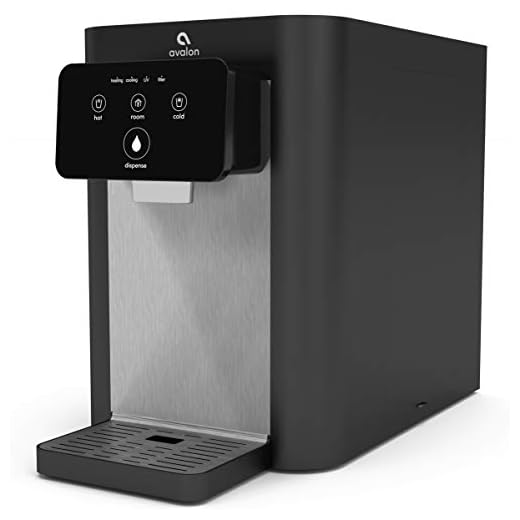 Avalon A9 Electric Touch Countertop Bottleless Cooler Water Dispenser-3 Temperatures (Black), 21 x 11 x 16 inches
