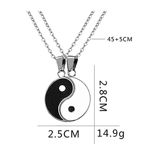 Buy Frodete Stainless Steel Best Friend Bracelets for 2 Matching Yin Yang Adjustable Cord Bracelet for Bff Friendship Relationship Boyfriend Girlfriend Couple Gifts, other at Amazon.in - Image 3