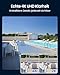 Reolink 4K Überwachungskamera Aussen mit Auto-Tracking, WLAN Kamera Outdoor mit 2,4/5GHz Dualband Wi-Fi 6, 355° Pan & 50° Tilt, 2-Wege-Audio, Farbnachtsicht, Person/Auto/Tiererkennung, E1 Outdoor S