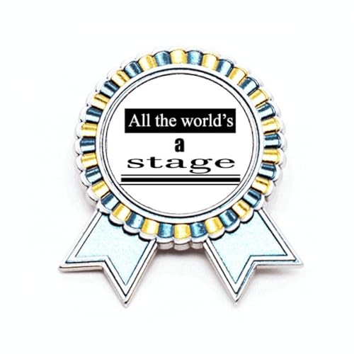 Broche World is a Stage cadeau médaille de vainqueur en métal M