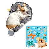 BurgeonNest Small Dog Calming Pillow for Dogs and Cats & Washable Pee Pads for Dogs 2 Pack 30''x36''