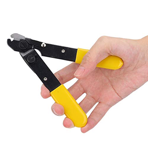 Fiber Optic Stripper, Single Hole Fiber Optic Cable Stripping Plier, Wire Stripper Cutter Tool for Working Technicians Electricians - Image 4