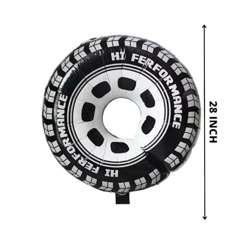 Image of Transportaion Balloon (Racing Bike Tyre Foil Balloon Set Of 1pcs)
