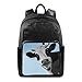 Sac à Dos Humoristique avec Visage de Vache et Lait d'animaux, Sac à bandoulière pour randonnée, Camping, école, Voyage, Ordinateur pour Enfants, garçons, Filles, Hommes et Femmes