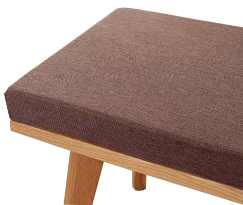 Coussin de banc d'extérieur imperméable 130x35 lavable pour terrasse