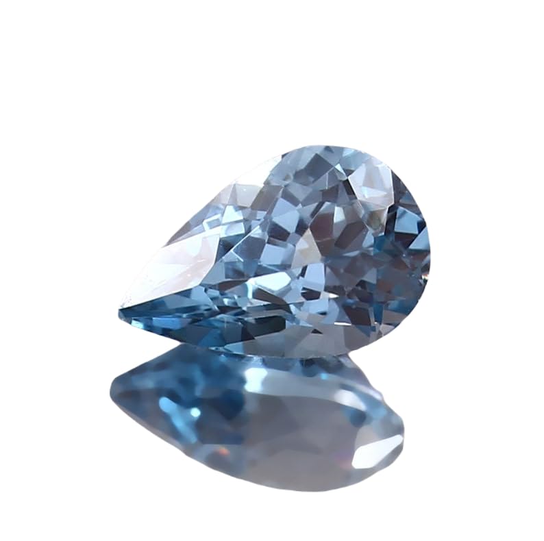 Aigue-marine brésilienne naturelle 12x8mm pierre poire pour bague et collier