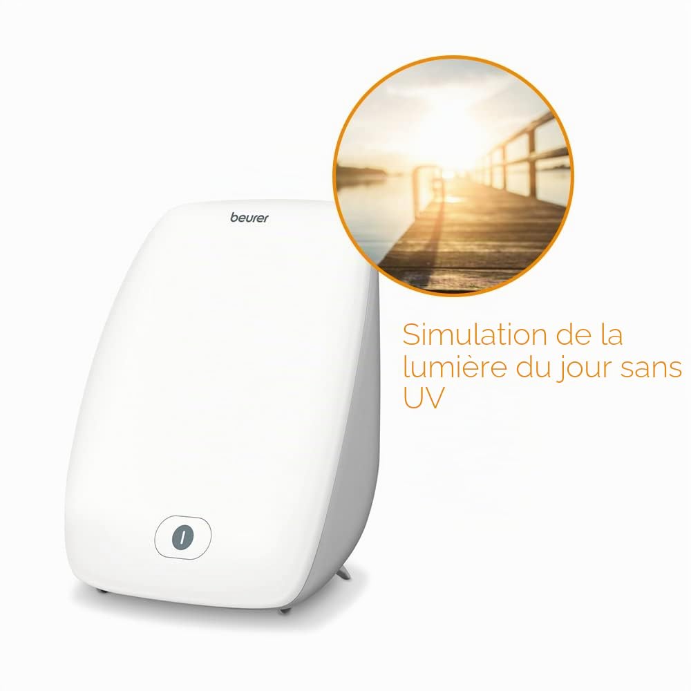 Beurer TL41UK Lampe LED compacte SAD, aide à lutter contre les troubles affectifs saisonniers et offre 10 000 lux de lumière, design compact et luminothérapie LED sans UV, dispositif médical certifié