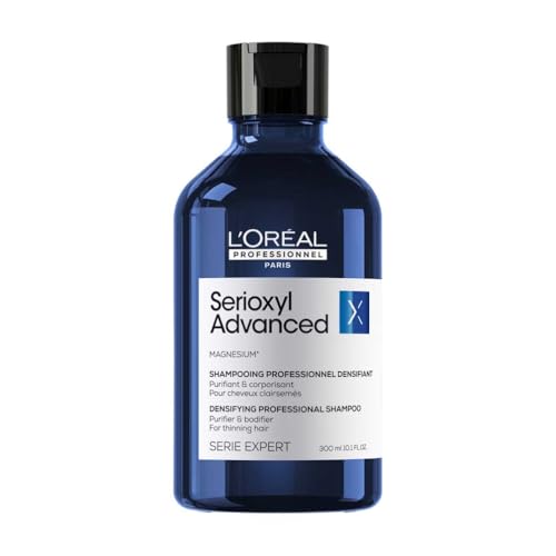 L’Oréal Professionnel Champú Enriquecido con Activos Dermatológicos para Cabello Fino y con Poca Densidad, Serioxyl Advanced, 300 ml