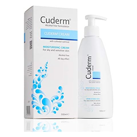 Cuderm 500ml Alcohol Free Moisturiser for Dry Skin Cover