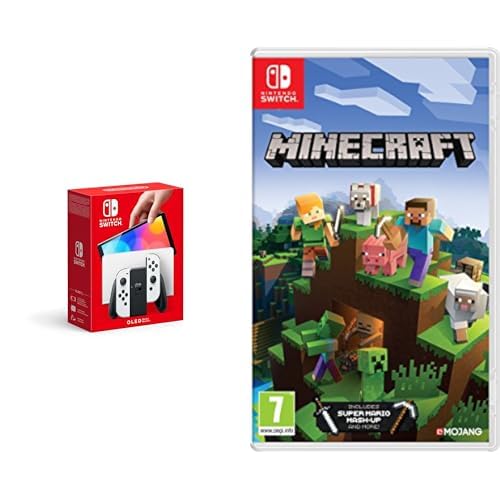 Nintendo Switch (OLED Model) - White+Minecraft Switch : Amazon.co
