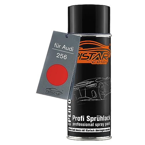 TRISTARcolor Autolak Spuitbus voor Audi 256 Feuerrot Base coat spuitbus 400ml