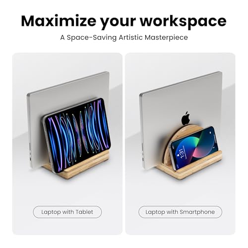 Soporte Vertical para Laptop de Bambú Ajustable Kothar miniatura 7