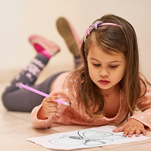 ISOI Rainbow Pencils Drawing Writing Pencil, Recyclable Paper, Pre-Sharpened, for School and Office - Hardness HB - Pack of 12 (BLACK)