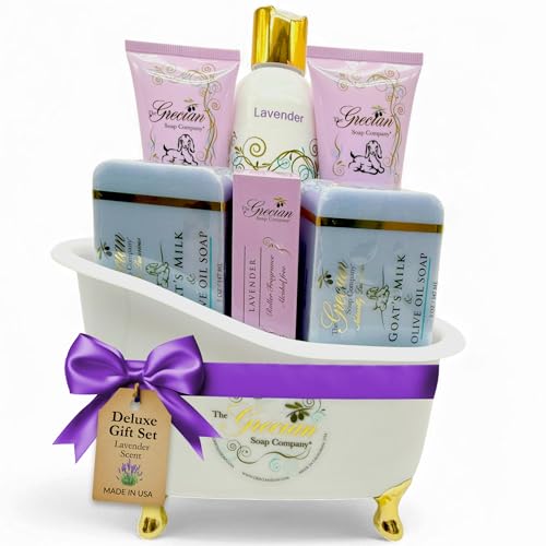 The Grecian Soap Company Self Care Gifts for Women, 6pcs Goat Mil...