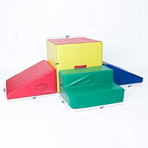 Foamnasium Gymnasium Playset, Red/Blue/Yellow/Green - Thumbnail 5