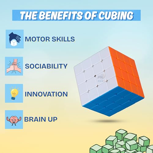Image of MoYu Meilong Professional Speed Cube, Stickerless Magic Puzzle Cube with Instructions (Size 4x4x4)