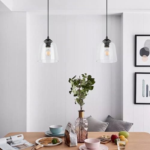 Lámpara colgante de vidrio E27 para iluminar pasillos oscuros con estilo 5