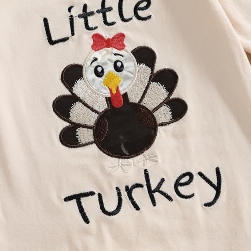 Thanksgiving Baby Girl Outfit My First Thanksgiving Little Turkey Romper Onesie Fall Newborn Christmas Clothes3