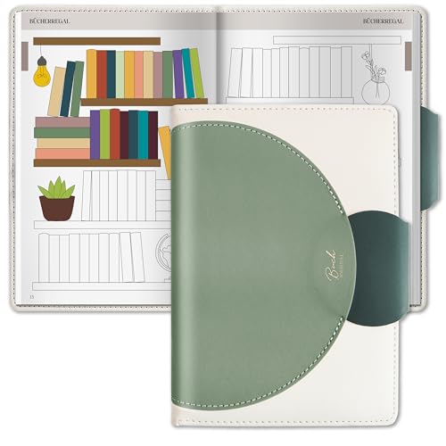 BIROYAL Book Journal: Reading Journal mit Platz für 52 Bücher 224 Seiten Lesetagebuch A5 zum Notieren Nachdenken und Freude am Lesen Bookish stuff Bücher zubehör Buch Gadgets Lese Gadgets