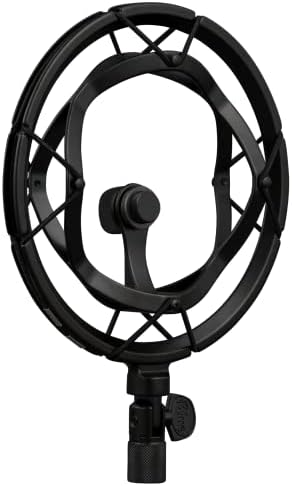 Blue Microphones Radius III Custom Microphone Shockmount for Yeti and Yeti Pro USB Microphones, Compatible with Standard Microphone Stands and Any Mic or Mic Clip with Standard Thread Mount - Black