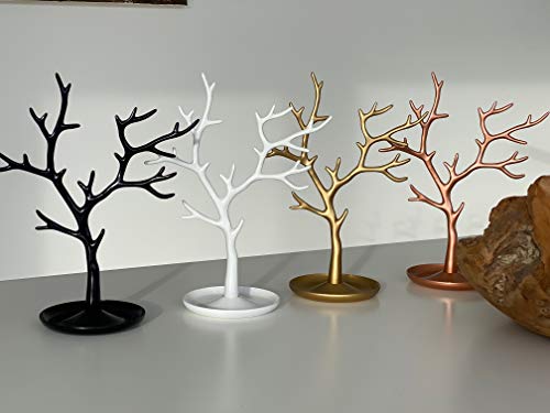 Sieradenboom goud I sieradenhouder wit I sieradenstandaard zwart I sieradenopslag rose goud woningdecoratie aluminium… - Image 4
