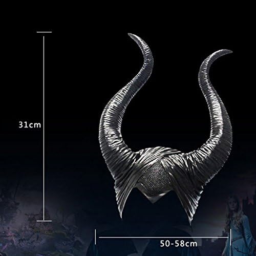 1x Maleficent Headpiece Costume Halloween Hat Maleficent Black Queen Horns - Image 5