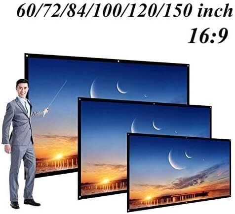 Ekran projekcyjny Ekran projekcyjny Kurtyna projekcyjna Biały miękki ekran przenośny(100 Inches)