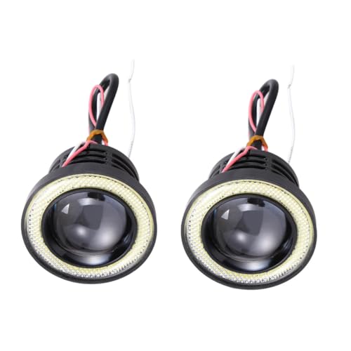 Luces antiniebla LED para coche con ojos de ángel blancos de 30W y 12V