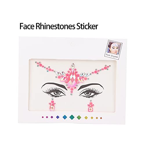 Pegatinas Temporales De Diamantes De Imitación Para La Cara, Pegatinas Autoadhesivas Para Joyas De Bricolaje, Pegatinas… - Imagen 3