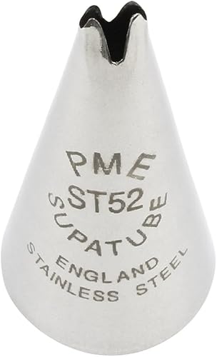 PME Supatubo de hoja grande de acero inoxidable sin costura 52, punta decorativa