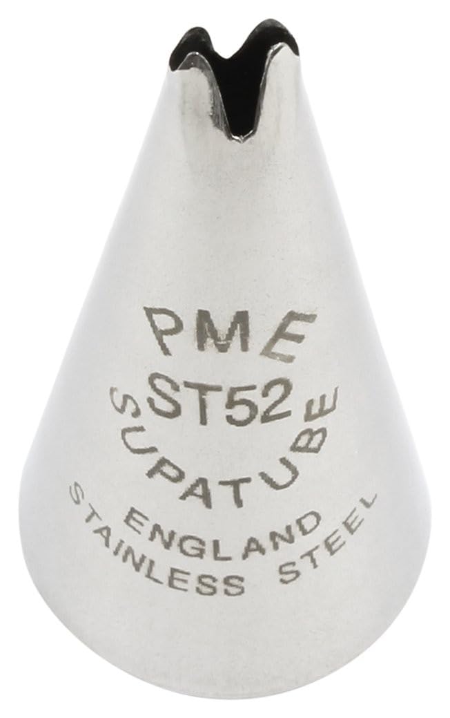 Pme Silver Seamless Stainless Steel Large Leaf Supatube No. 52, 1.72 X 1.72 X 3.5 Cm