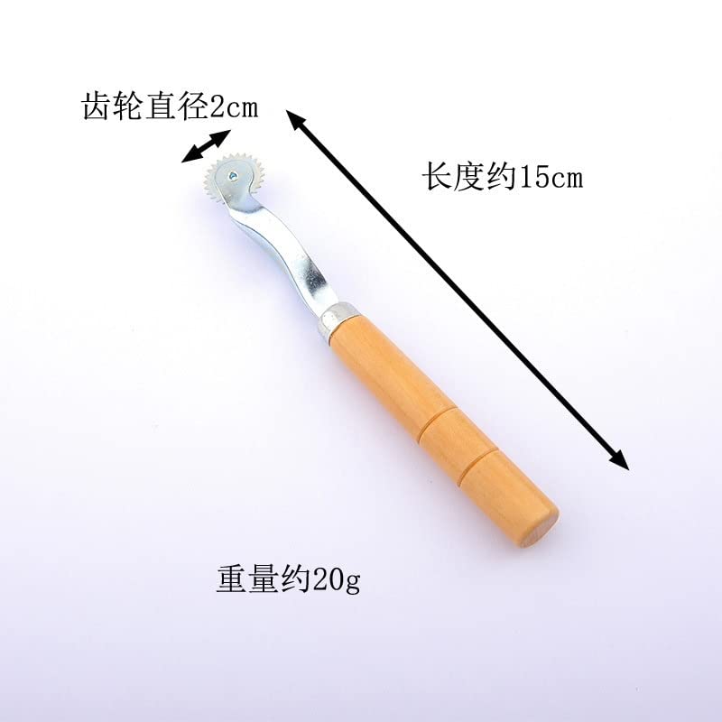 Rotary Cutter Wheel Tool Patchwork Roller Wheel Round Blade Knife Cloth Fabric Leather Craft Cutter DIY Sew Tool - (Color: Light yellow)