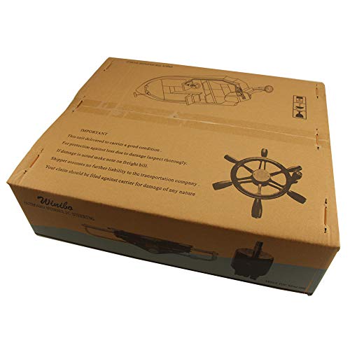 Winibo Za0301 Marine Outboard Hydraulic Steering System For Boats With Helm Pump, Hydraulic Cylinder And Tubing #TOP6